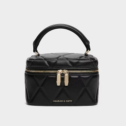 CHARLES & KEITH CHARLES&KEITH 菱格链条手提斜挎小方包女CK2-80782534礼物女生