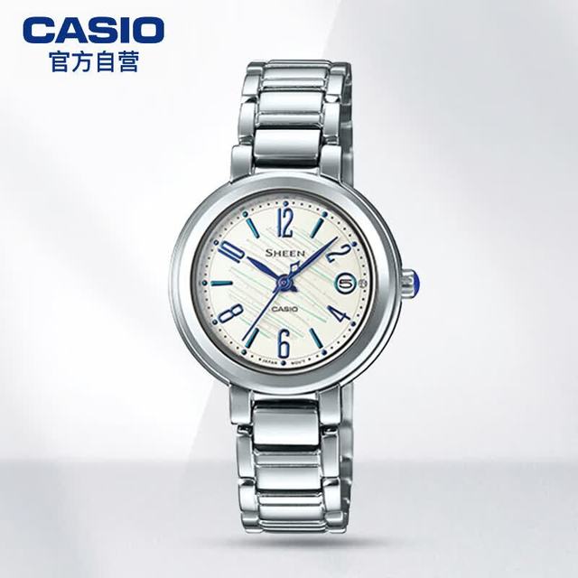 CASIO SHEEN优雅系列 石英腕表 SHE-4531D-7A 日常通勤 温柔穿搭