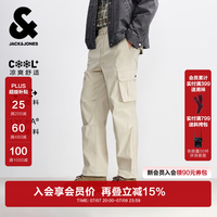 杰克琼斯 杰克·琼斯(JACK&JONES)26年新款夏季裤子男户外休闲裤潮流宽松直筒伞兵工装裤