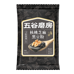 五谷磨房 核桃芝麻黑豆粉尝鲜早餐代餐粉64g
