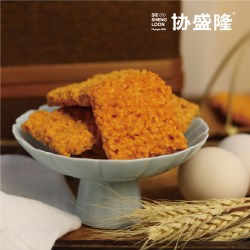 协盛隆 非遗技艺蟹黄蛋黄锅巴糯米锅巴脆香咸鲜不甜咸味糕点450克
