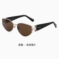 CAPONI 复古猫眼太阳镜 夏日遮阳 显脸小