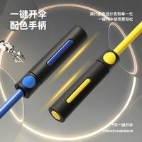 GOTY 自动雨伞 黑胶防晒 明玉黄 长柄晴雨伞