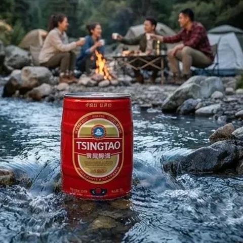 今日必买：青岛啤酒 经典礼盒装 10°P 桶装啤酒 5L/桶