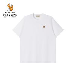 William fox&sons 威廉福克斯100%长绒纤维棉针织多彩系列合体休闲圆领短袖