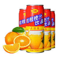 四洲 粒粒橙汁果汁饮料 240ml*4罐