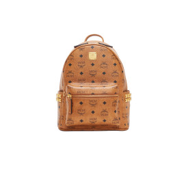 MCM STARK小号双肩包干邑色MMKGSVE03