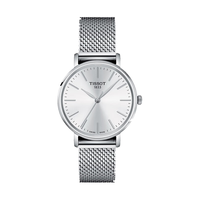 TISSOT 天梭 瑞士手表 魅时系列腕表 钢带石英女表T143.210.11.011.00