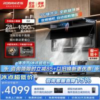 老板 至尊小黑翼D2超薄顶侧双吸抽油烟机 28风量+1350Pa大风压