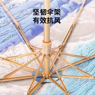 菲诺 钛银三折全自动晴雨伞