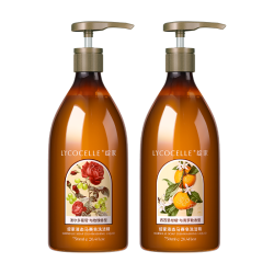 LYCOCELLE 马赛皂洗洁精750ml*2（柑橘+玫瑰）食品级 去油污A类餐具果蔬通用