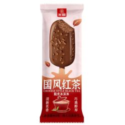 光明 国风脆皮雪糕冰淇淋 红茶口味 62g*40支/箱
