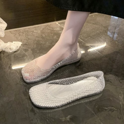 星期六 ST&SAT 【雨季果冻鞋】女士镂空罗马凉鞋 SSE2115F46 三色可选