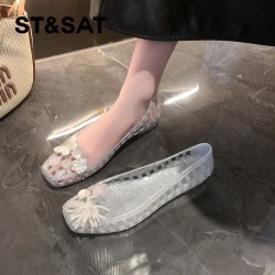 星期六 ST&SAT 显瘦女士水晶果冻鞋 SSE2111F42