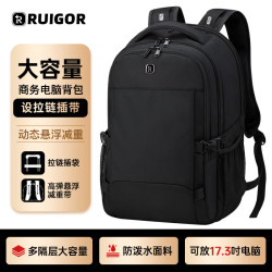 RUIGOR 男士双肩包 大容量 17.3吋电脑包