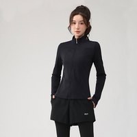 移动端：舞酷 WK1812JRWT 新款瑜伽服外套女春季专业运动跑步骑行服防晒健身上衣