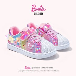 Barbie 童鞋儿童运动鞋女童公主鞋秋儿童鞋子女童板鞋低帮