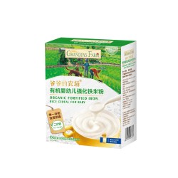 爷爷的农场 婴幼儿有机高铁米粉原味营养米糊宝宝辅食