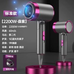 早鱼 吹风机家用负离子护发静音速干大风力宿舍学生电吹风筒大功率回购