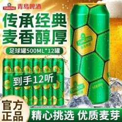 青岛啤酒 足球罐 500ml*12听 啤酒