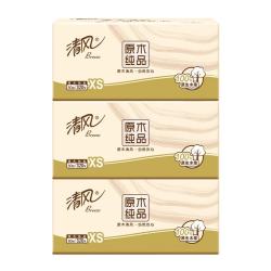 清风 抽纸原木 4层 320张*3包