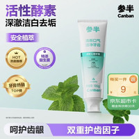 参半 清新沁香牙膏 劲爽薄荷味 100g“送标准洗车内饰”
