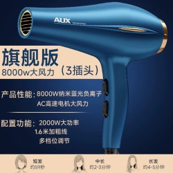 奥克斯 吹风机家用大风力三插头大功率速干理发店专用吹头发电吹风