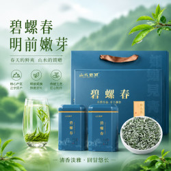 山水西湖 绿茶碧螺春特级250g2026新茶明前苏州头采茶叶礼盒装春茶送礼领导