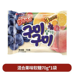 乐天 韩国进口lotte乐天混合果味软糖70g