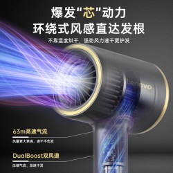 联想 电吹风机家用负离子护发静音速干理发店强力吹风筒不伤发新款