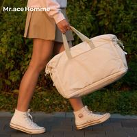 Mr.ace Homme 出差旅行可折叠行李袋女轻便大容量扩容斜挎包手提短途健身包男