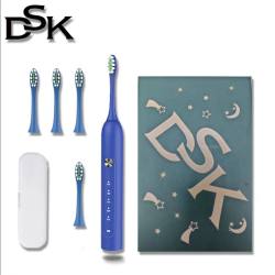 DSK YW-15电动牙刷情侣套盒轻柔全身自动防水充电式ZMC-1牙刷头