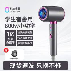 早鱼 电吹风机家用负离子护发静音速干宿舍用学生2026新款大风力吹风筒