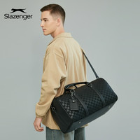 Slazenger 旅行包男士单肩斜挎包出差行李包登机手提包健身包鞋仓干湿分离