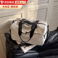 稆穹 旅行包男士手提行李包大容量健身包干湿分离运动游泳包轻便便携 白色次日达 17L【
