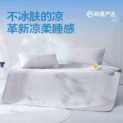 网易严选 冰丝席 可机洗小奶皮裸感冰肌席 床单款 冰丝席两件套120cm*200cm （床单款两件套）