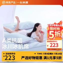 网易严选 冰丝席 可机洗小奶皮裸感冰肌席 床单款 冰丝席三件套180cm*200cm （床单款三件套）