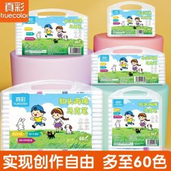 真彩 丙烯马克笔60色软头儿童学生专用美术彩笔不透色可叠色水彩笔
