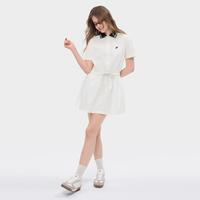 FILA 女装 FUSION系列 时尚简约休闲连衣裙 宽松梭织衬衫裙