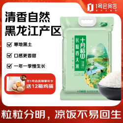 十月稻田 长粒香大米 10kg 黑龙江产区