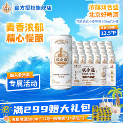 双合盛 百年 德式小麦精酿啤酒  双合盛德式小麦 500mL 18罐 500ml*18 听装