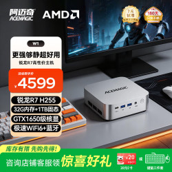 ACEMAGIC 高性能独立显卡 迷你主机+32G内存+1TB硬盘  核芯显卡 R7 H255 32GB 1TB