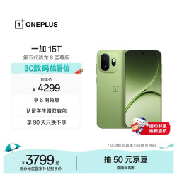 一加 15T 松弛抹茶 12GB+256GB 5G手机