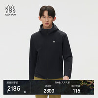 KOLON SPORT 防风 男士软壳衣 黑色BK-男 2XL