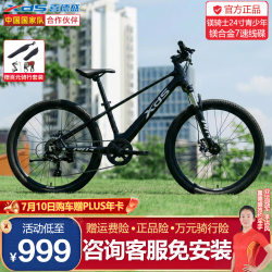 喜德盛 镁骑士 青少年自行车 20寸 7速