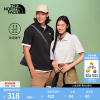 北面 速干短袖Polo衫 沙丘白 2XL 男女同款