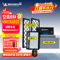 米其林 空调滤芯特斯拉model y汽车空调滤清器全套(适配特斯拉Modely)