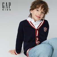 Gap 805875 男童棉质针织开衫 Logo刺绣 儿童上衣