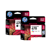 HP 惠普 678 墨盒 新黑彩套装
