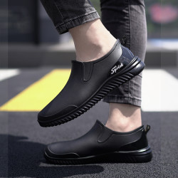男士时尚低筒短筒雨鞋舒适钓鱼鞋洗车防水工作胶鞋成人水鞋